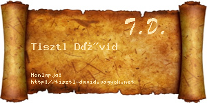 Tisztl Dávid névjegykártya